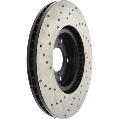 StopTech Sport Cryo Cross Drilled Brake Rotor; Front Right