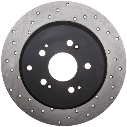 StopTech Sport Cryo Cross Drilled Brake Rotor; Front Left