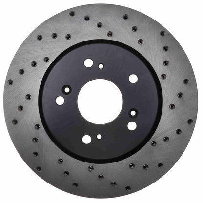 StopTech Sport Cryo Cross Drilled Brake Rotor; Front Right