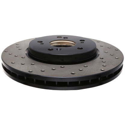 StopTech Sport Cryo Cross Drilled Brake Rotor; Front Left