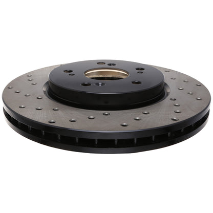 StopTech Sport Cryo Cross Drilled Brake Rotor; Front Left