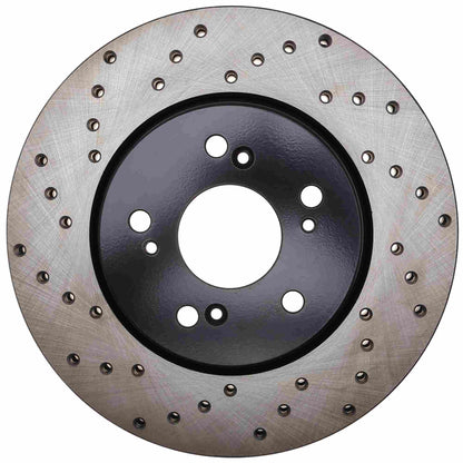 StopTech Sport Cryo Cross Drilled Brake Rotor; Front Left