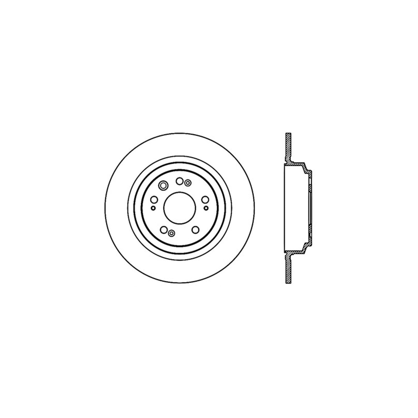 StopTech Sport Cryo Cross Drilled Brake Rotor; Rear Left