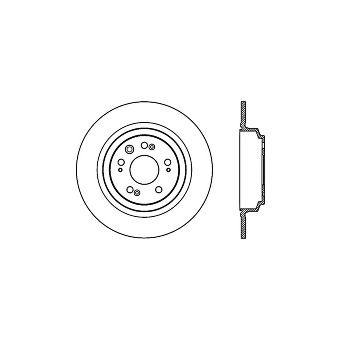 StopTech Sport Cryo Cross Drilled Brake Rotor; Rear Left
