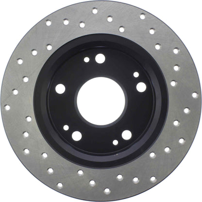 StopTech Sport Cryo Cross Drilled Brake Rotor; Rear Left