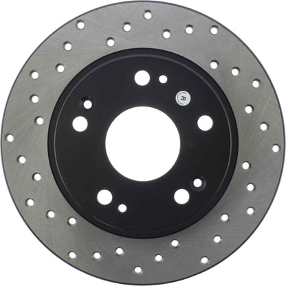 StopTech Sport Cryo Cross Drilled Brake Rotor; Rear Left
