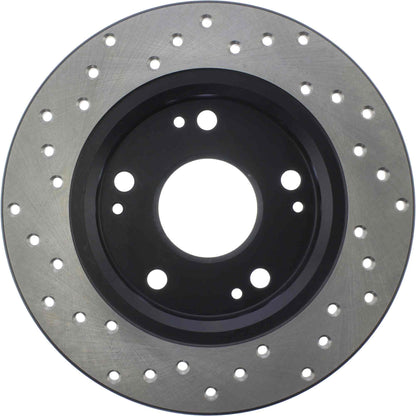 StopTech Sport Cryo Cross Drilled Brake Rotor; Rear Right