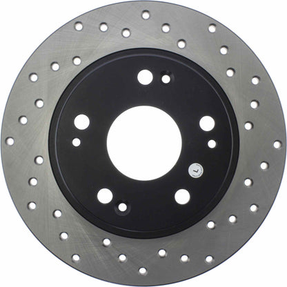 StopTech Sport Cryo Cross Drilled Brake Rotor; Rear Right