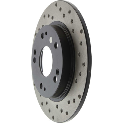 StopTech Sport Cryo Cross Drilled Brake Rotor; Rear Right