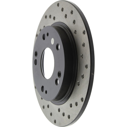 StopTech Sport Cryo Cross Drilled Brake Rotor; Rear Right
