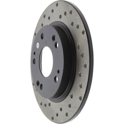 StopTech Sport Cryo Cross Drilled Brake Rotor; Front Left