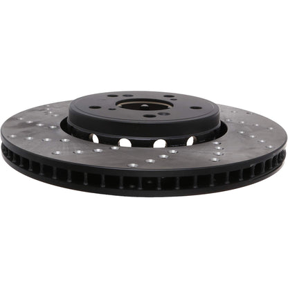 StopTech 2013+ Acura RDX Drilled Sport Right Front Rotor 128.40080R