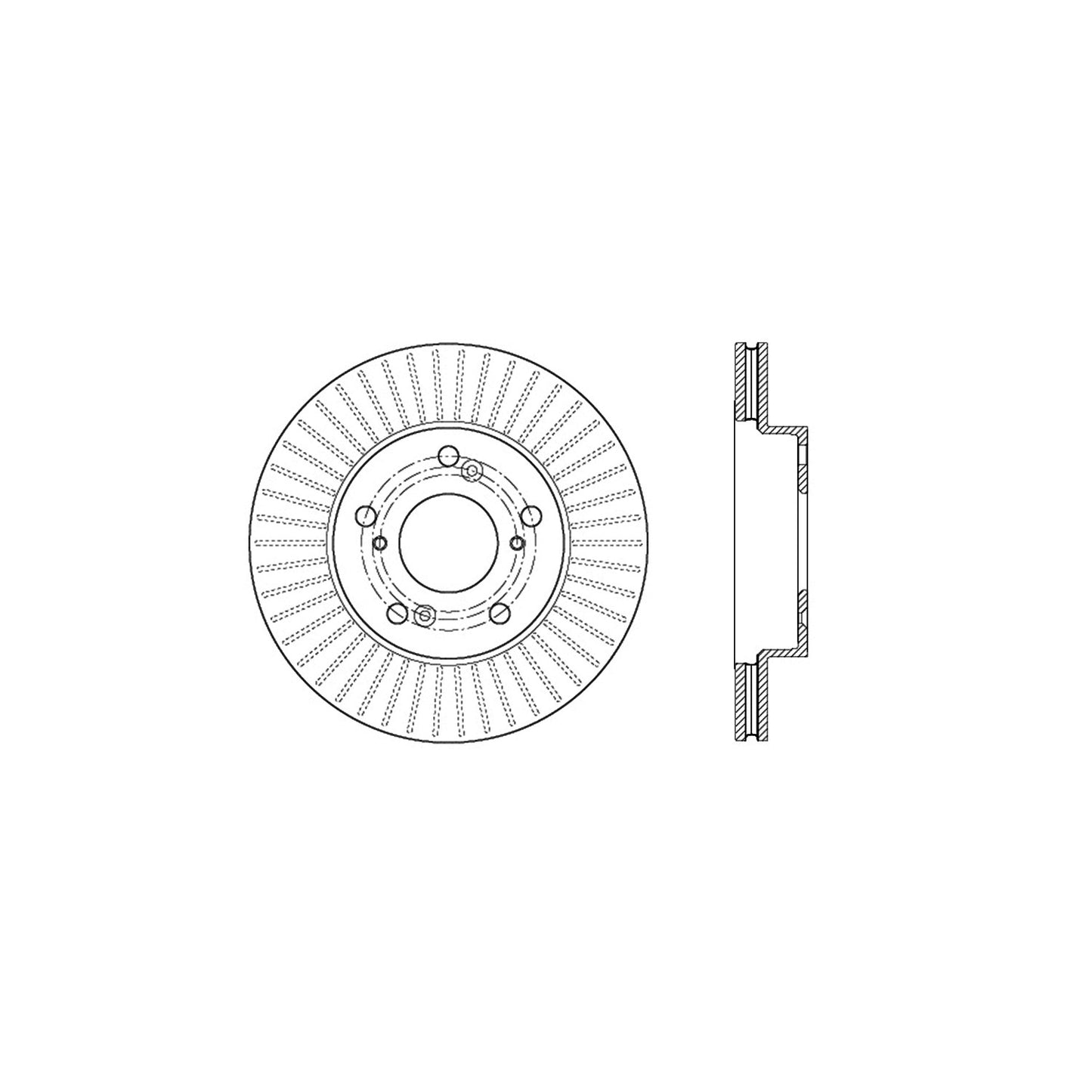 StopTech  Sport Cryo Cross Drilled Brake Rotor; Front Right