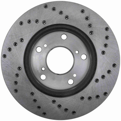 StopTech Sport Cryo Cross Drilled Brake Rotor; Rear Left