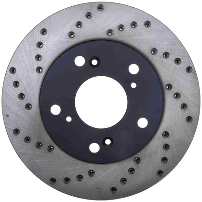 StopTech Sport Cryo Cross Drilled Brake Rotor; Rear Left