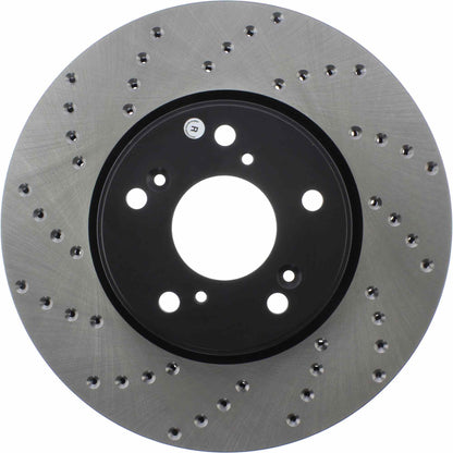 StopTech Sport Cryo Cross Drilled Brake Rotor; Rear Left