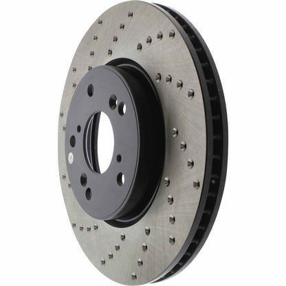 StopTech Sport Cryo Cross Drilled Brake Rotor; Rear Left