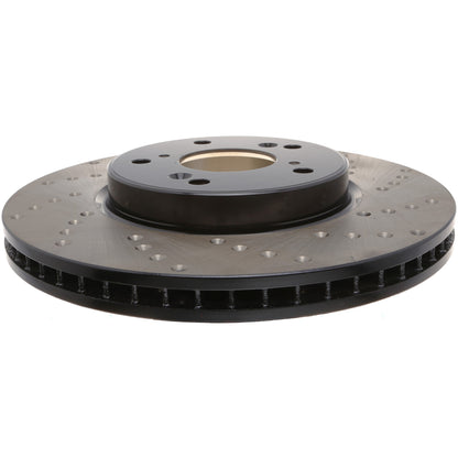 StopTech Sport Cryo Cross Drilled Brake Rotor; Rear Right