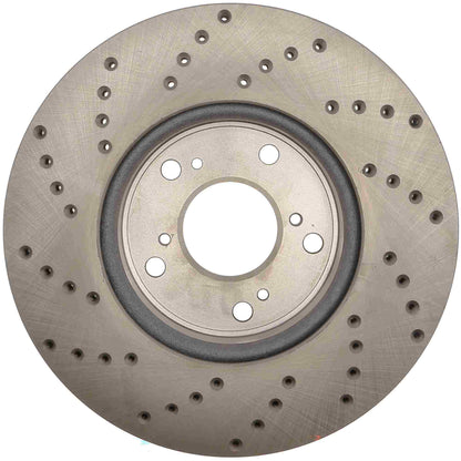StopTech Sport Cryo Cross Drilled Brake Rotor; Rear Right