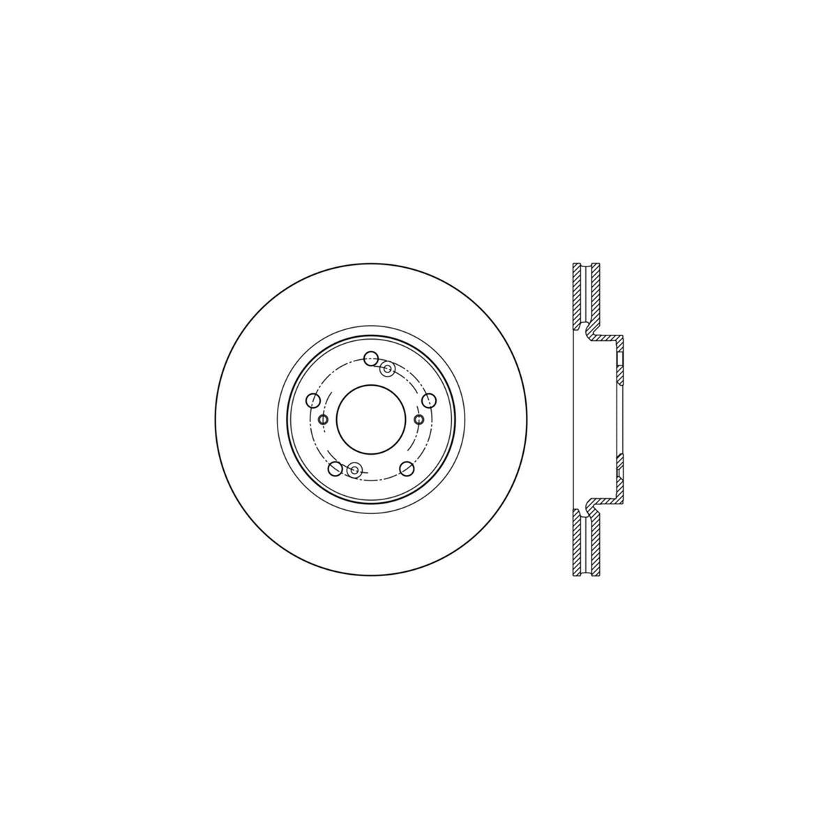 StopTech Sport Cryo Cross Drilled Brake Rotor; Rear Left