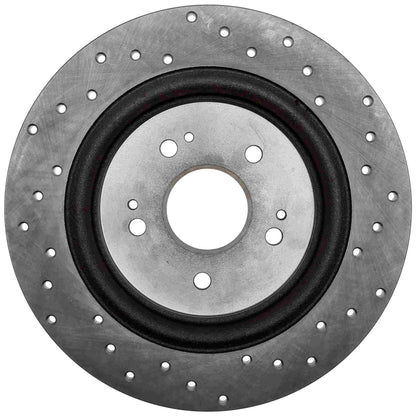StopTech Sport Cross Drilled Brake Rotor - Rear Left 128.40087R