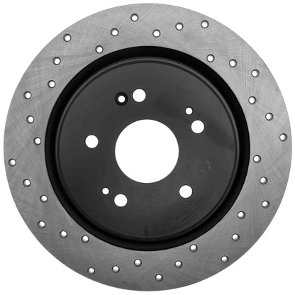 StopTech Sport Cross Drilled Brake Rotor - Rear Left 128.40087R
