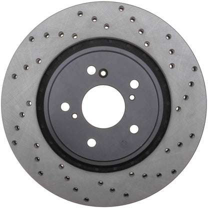 StopTech Sport Cross Drilled Brake Rotor - Rear Left 128.40090L