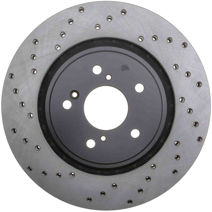 StopTech Sport Cross Drilled Brake Rotor - Front Left 128.40090R