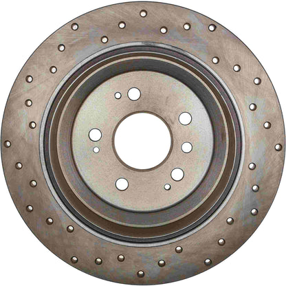 StopTech 16-18 Honda Pilot / 17-19 Honda Ridgeline Drilled Sport Left Rear Rotor 128.40091L