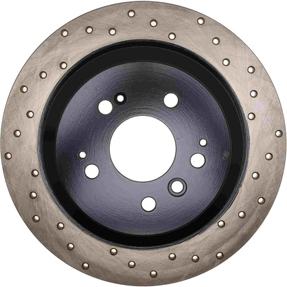 StopTech 16-18 Honda Pilot / 17-19 Honda Ridgeline Drilled Sport Left Rear Rotor 128.40091L