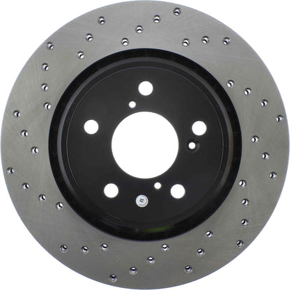 StopTech Sport Cryo Cross Drilled Brake Rotor; Rear Left