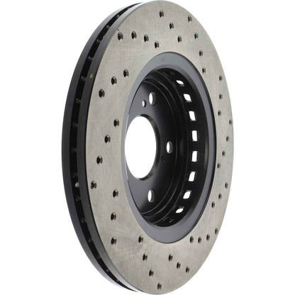 StopTech Sport Cryo Cross Drilled Brake Rotor; Rear Left