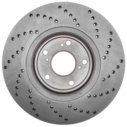 StopTech 17-18 Acura ILX / Honda Civic SI Cryo Drilled Sport Right Front Rotor 128.40094CR