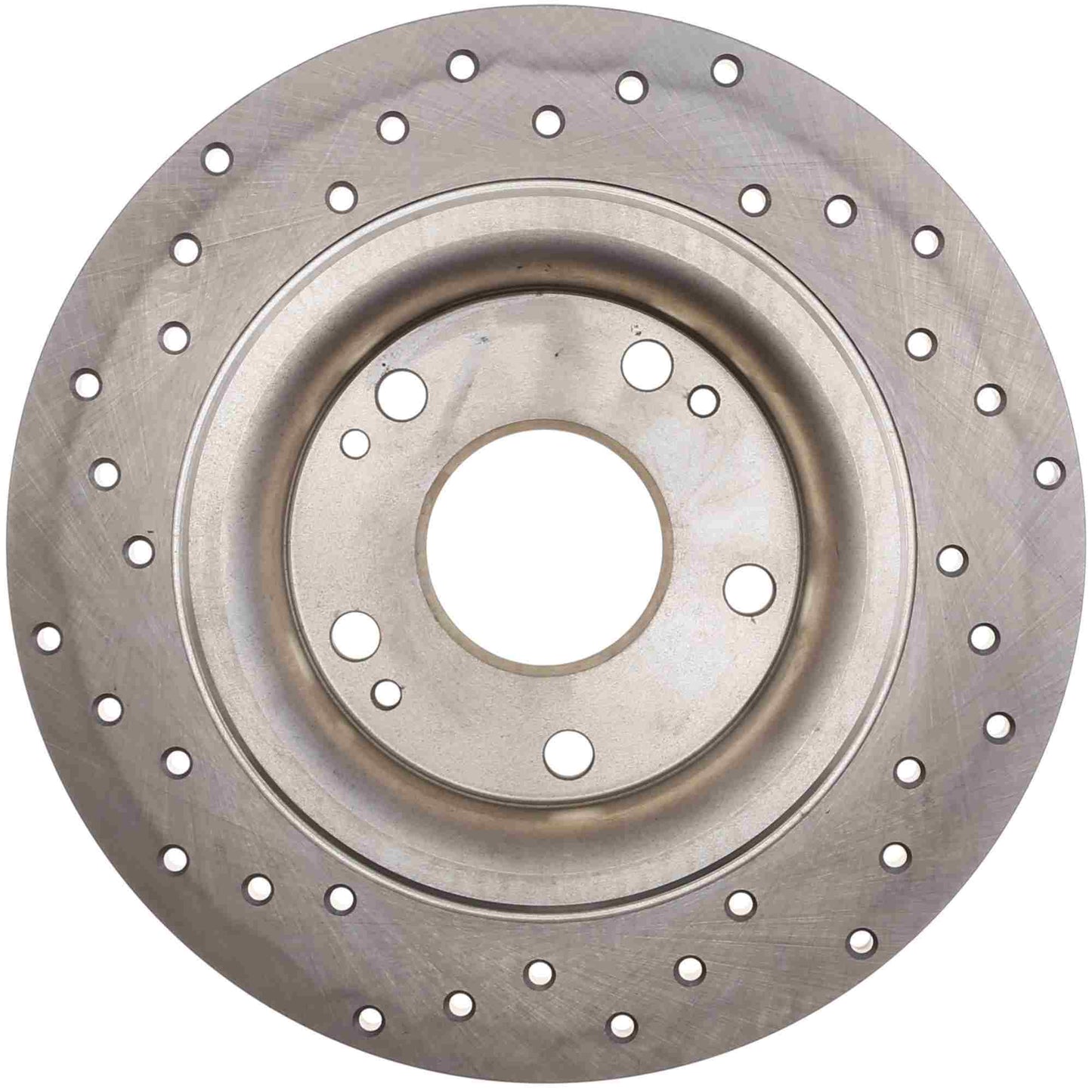 StopTech 2017 Honda Civic R Cross Drilled Sport Left Rear Rotor 128.40097L