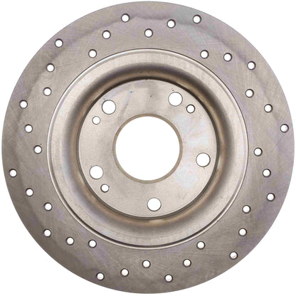 StopTech 2017 Honda Civic R Cross Drilled Sport Left Rear Rotor 128.40097L