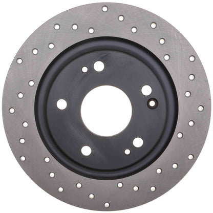 StopTech 2017 Honda Civic R Cross Drilled Sport Left Rear Rotor 128.40097L