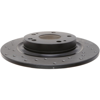 StopTech 17-20 Honda Civic R Cross Drilled Sport Right Rear Rotor 128.40097R