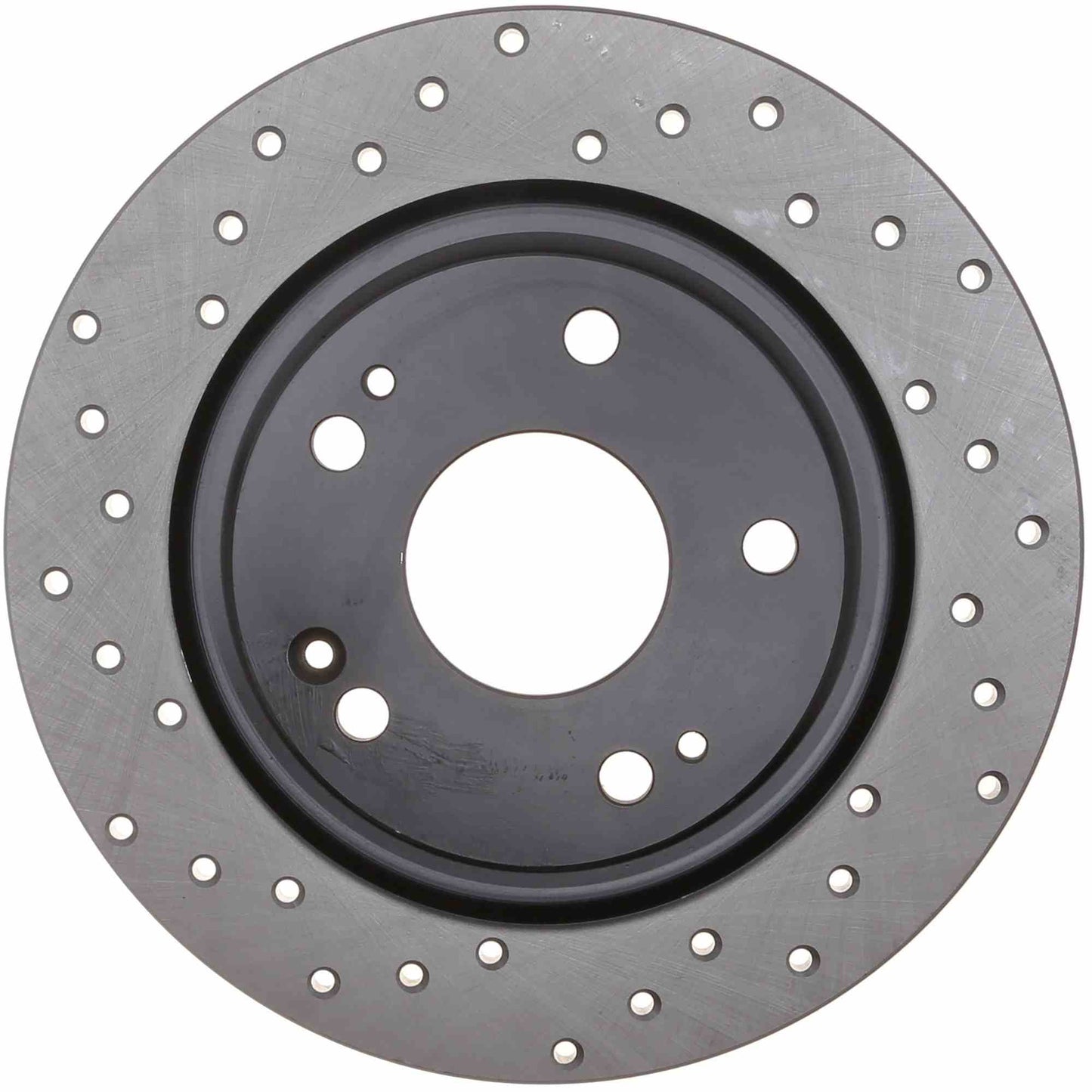 StopTech 17-20 Honda Civic R Cross Drilled Sport Right Rear Rotor 128.40097R