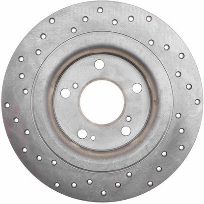 StopTech 2018 Honda Civic Type R Cross Drilled Left Rear Rotor 128.40101L