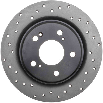 StopTech 2018 Honda Civic Type R Cross Drilled Right Rear Rotor 128.40101R