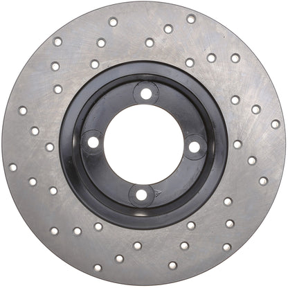 StopTech Sport Cryo Cross Drilled Brake Rotor; Front Left