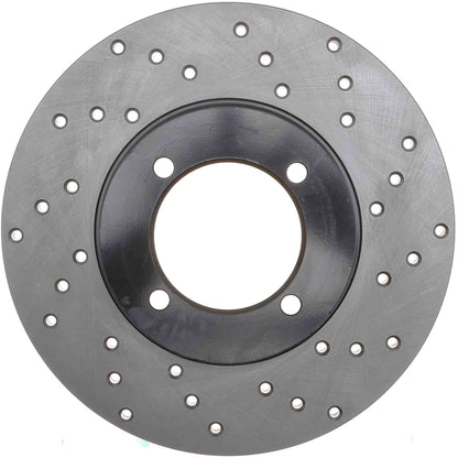 StopTech Sport Cryo Cross Drilled Brake Rotor; Front Left