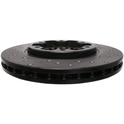 StopTech Sport Cryo Cross Drilled Brake Rotor; Front Left