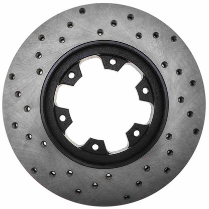 StopTech Sport Cryo Cross Drilled Brake Rotor; Front Left