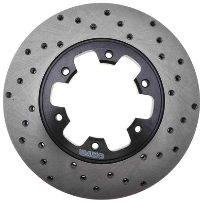 StopTech Sport Cryo Cross Drilled Brake Rotor; Front Left