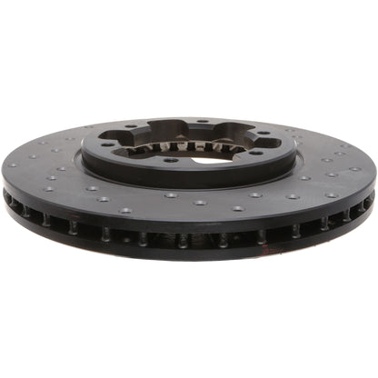 StopTech Sport Cryo Cross Drilled Brake Rotor; Front Left