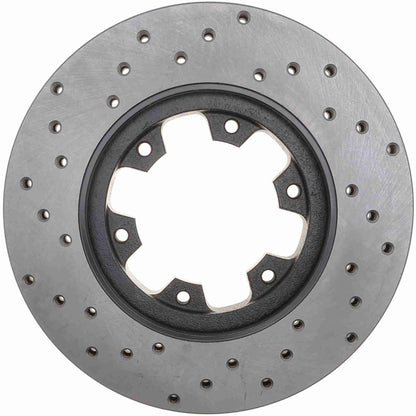StopTech Sport Cryo Cross Drilled Brake Rotor; Front Left
