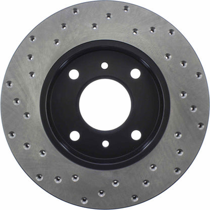 StopTech Sport Cryo Cross Drilled Brake Rotor; Front Left