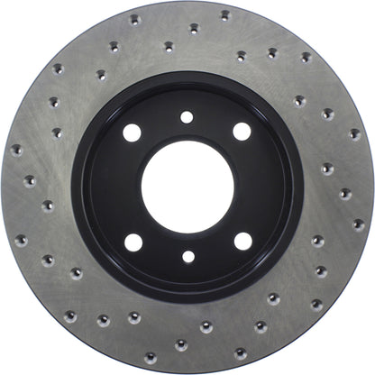 StopTech Sport Cryo Cross Drilled Brake Rotor; Front Left