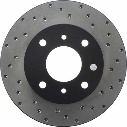 StopTech Sport Cryo Cross Drilled Brake Rotor; Front Left